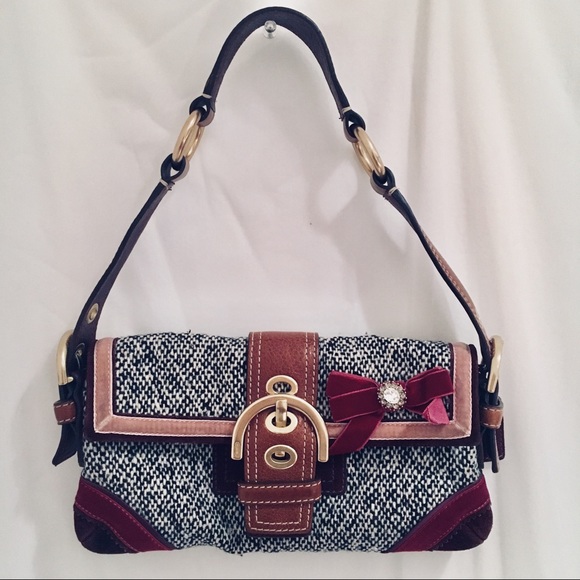 coach tweed handbag